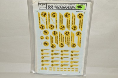 HO scale decals Microscale 87-258 Southern Pacific RR freight car loading symbol