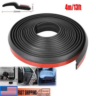 13ft Z Shape Car Door Window Waterproof Rubber Seal Weather Strip Self Adhesive