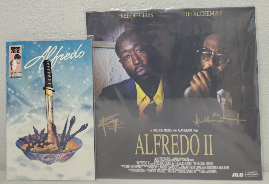 Freddie Gibbs & The Alchemist - Alfredo II Both Signed Cover Laser