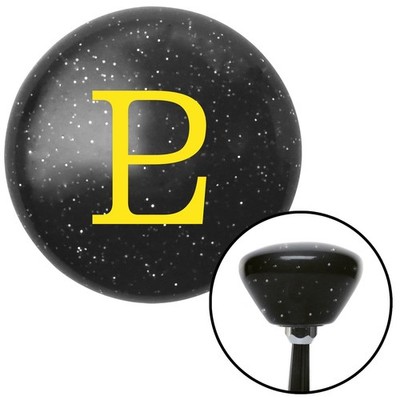 Yellow Pluto Black Retro Metal Flake Shift Knob w/ M16x1.5 Insert Shifter Auto