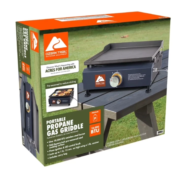 Propane Gas Outdoor Griddle 1-Burner - 260sq ft
Opens in a new window or tab