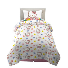 Hello Kitty "Pretty Blooms" Kids Reversible Bed Set-W83776599512, W83758725662