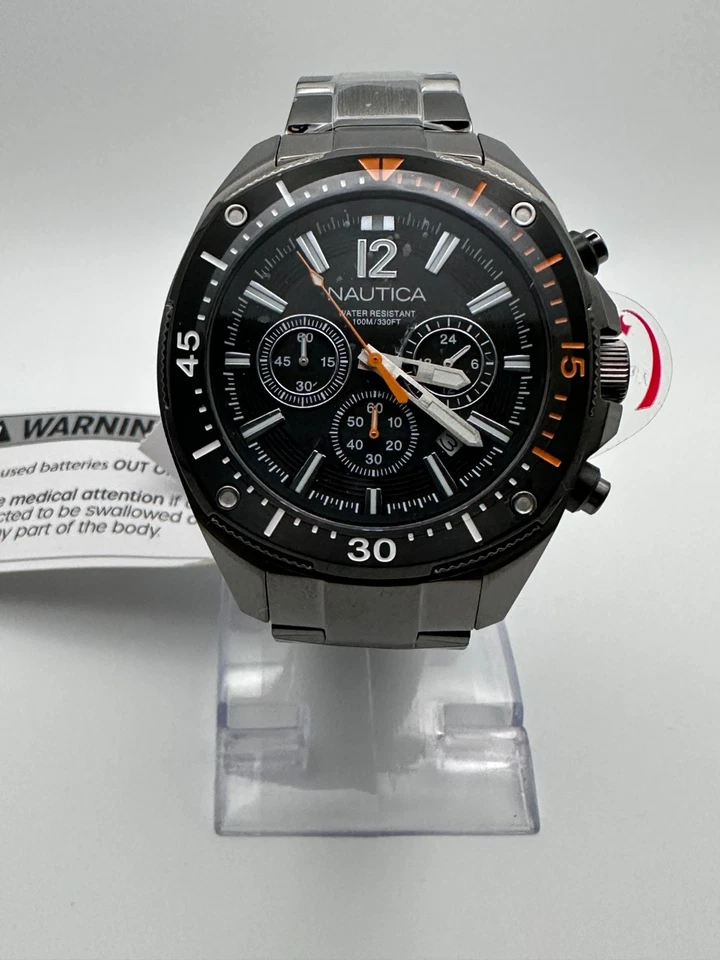 Nautica NCT Blue Sail 46mm Gun Metal Chrono Quartz Watch - NAPBSS506 - Image 4 of 4