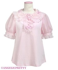 Preview of Angelic Pretty Fluffy Ribbon Short Sleeve Cut Saw Japan, Kawaii, Lolita, Stylish