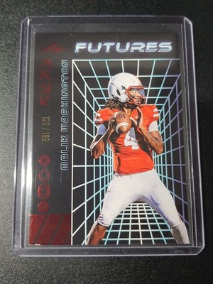 Malik Washington - Leaf Futures 2024 - Maryland Terrapins - Red - /199
