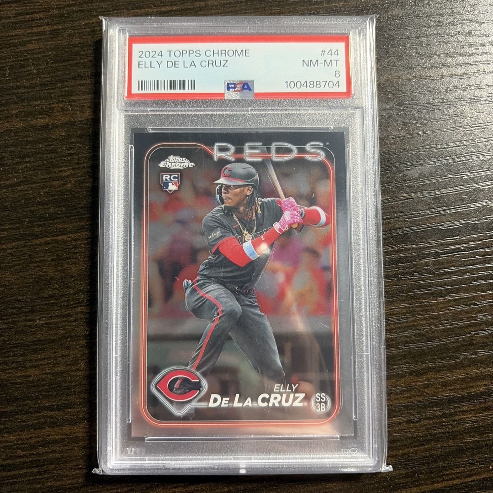 2024 Topps Chrome - Elly De La Cruz #44 (RC) PSA 8