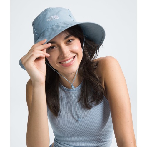 The North Face Class V Brimmer Hut Damen L-XL blau breite Krempe Kinnriemen BUUU895 - Bild 4 von 12