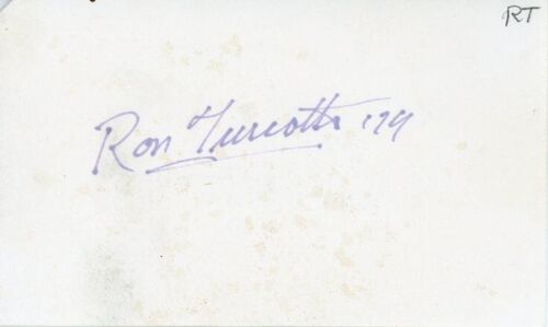 Ron Turcotte- Signed Index Card (Horse Jockey)