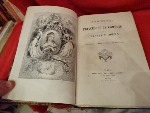 HOUSSAYE - Princesses de comédie et Déesses d’opéra, portraits, camées. 1860. - Imagen 1 de 8