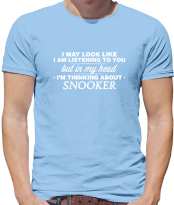 In My Head I'm Thinking About Snooker - Herren T-Shirt - Crucible Player 147 Queue