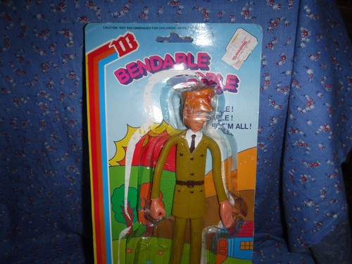 Woolworth Bendable People Policeman Stapled to Card Missing Accessories 9" Hig - Picture 2 of 4