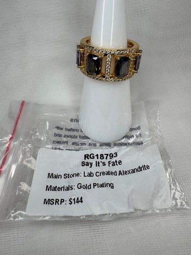Bomb Party June Ring Size 6 - RG18793 "Say it's Fate" on Gold Plating - Picture 2 of 4