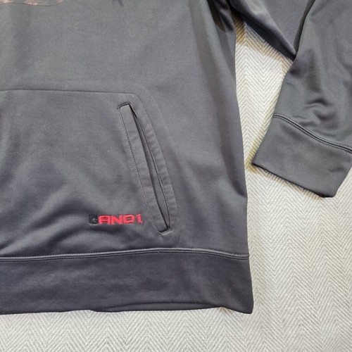 AND1 Hoodie Mens XL Blue/Red Streetball And One Streetwear Pullover - Picture 3 of 11