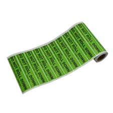 200 Sheet Warning Sticker "Do Not Roll Down" Vinyl Sticker Label for Film Cures