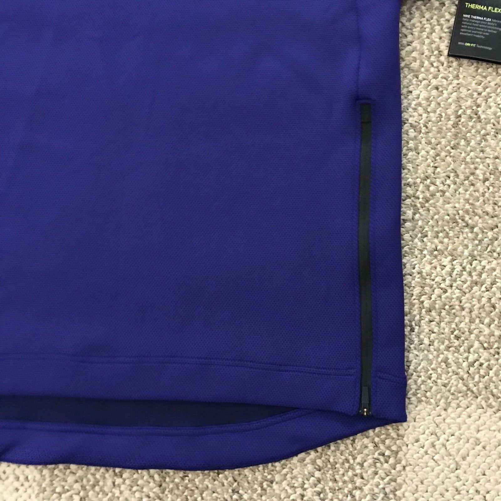 Nike Therma Flex Shirt Top Crew Basketball Blue AJ6322-590 $130 Men's Large L