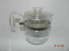 Vtg Pyrex Glass 6 Cup Percolator Coffee Pot Corning Flameware #7756