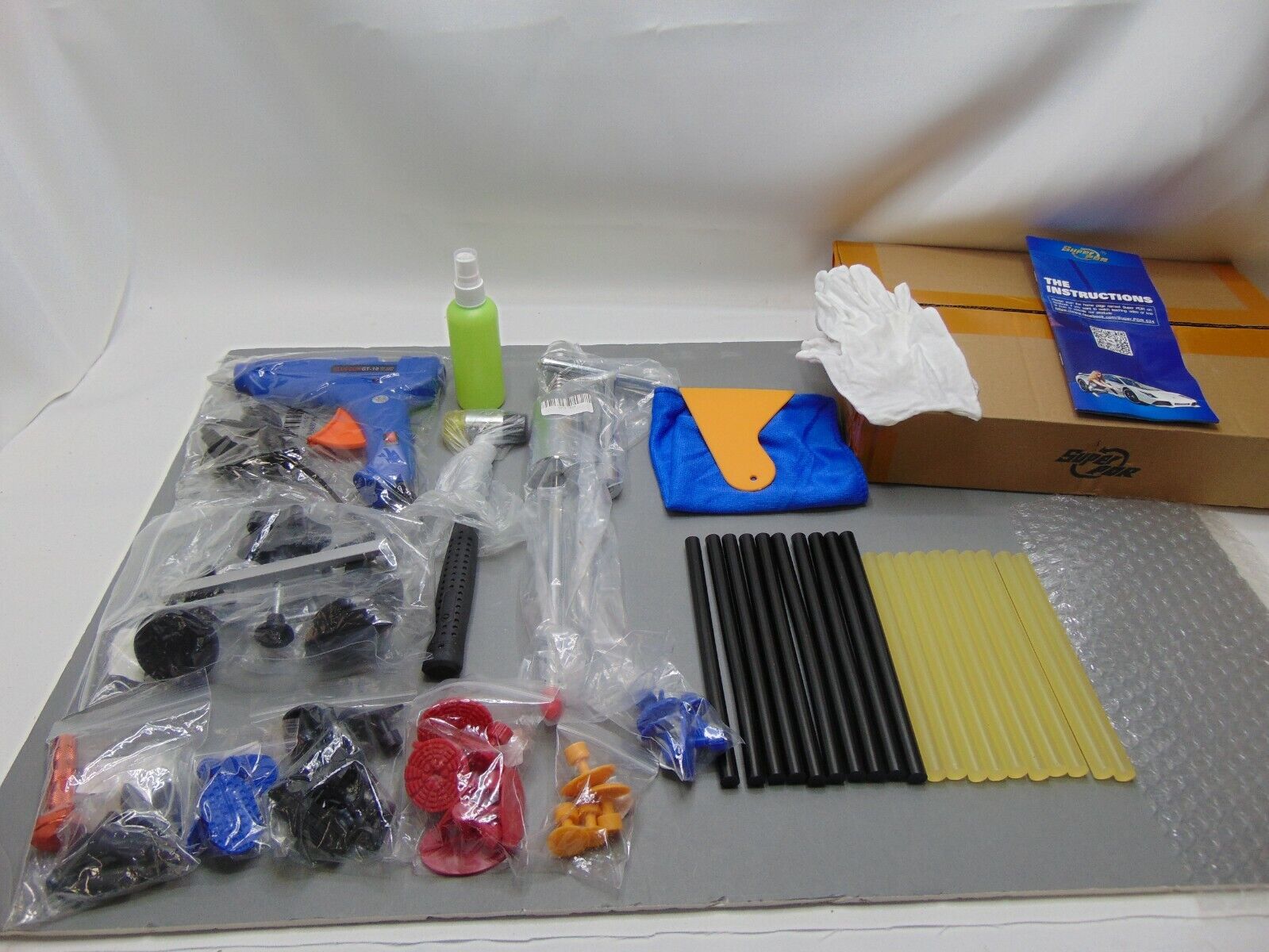 Super PDR DIY Paintless Dent Repair / Removal Tool Kit w/Storage Case See Pics!