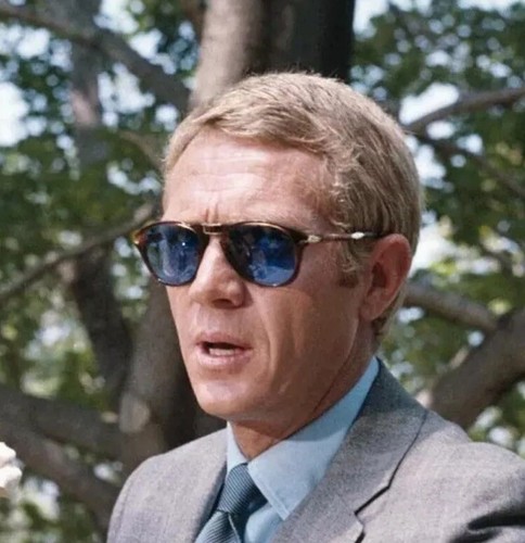 Persol Steve McQueen Pilot Sunglasses Folding Aviator Glass Lens’s Polarized 714 - Picture 2 of 18