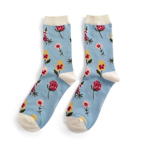 Ladies Bamboo Ankle Socks Cute Designs One Size Flowers Floral Garden Womens - Picture 11 of 75