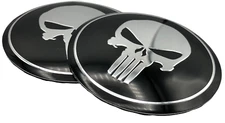 2 PACK 65mm 2.55" Punisher Sticker Decal Emblem (2 PACK)