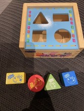 Peppa Pig Toy Wooden Shape Sorter Puzzle For Child