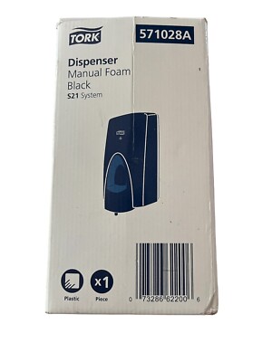 Tork Manual Foam Hand Sanitizer Dispenser BLACK S21 System 571028A -NEW