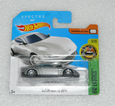 ミニカー Hot Wheels Aston Martin DB10 007 SPECTRE Hot Wheels Aston Martin DB10 007 Spectre Silver HW Exotic 5/10 #96