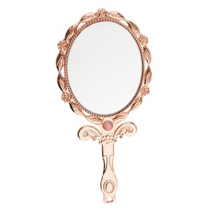 Mini Vintage Antique Style Handheld Cosmetic Folding Makeup Mirror