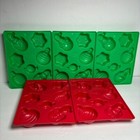 Jello Jiggler Christmas Santa Snowman Ornament Mold Set of 5