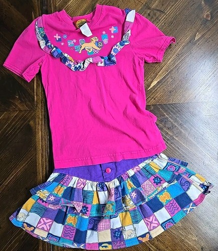 Vintage 90er Disney König der Löwen Kleid Größe Medium 7-8 Nala Zweiteiler Hergestellt in den USA