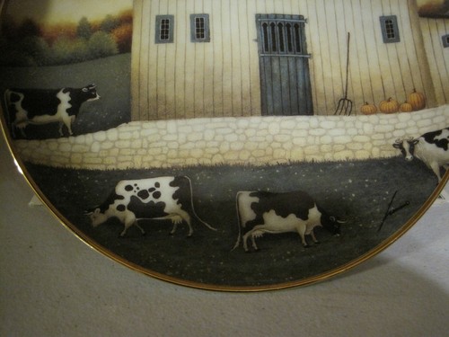 FRANKLIN MINT AUTUMN GRAZING BY LOWELL HERRERO HEIRLOOM COLLECTOR PLATE - Picture 3 of 9