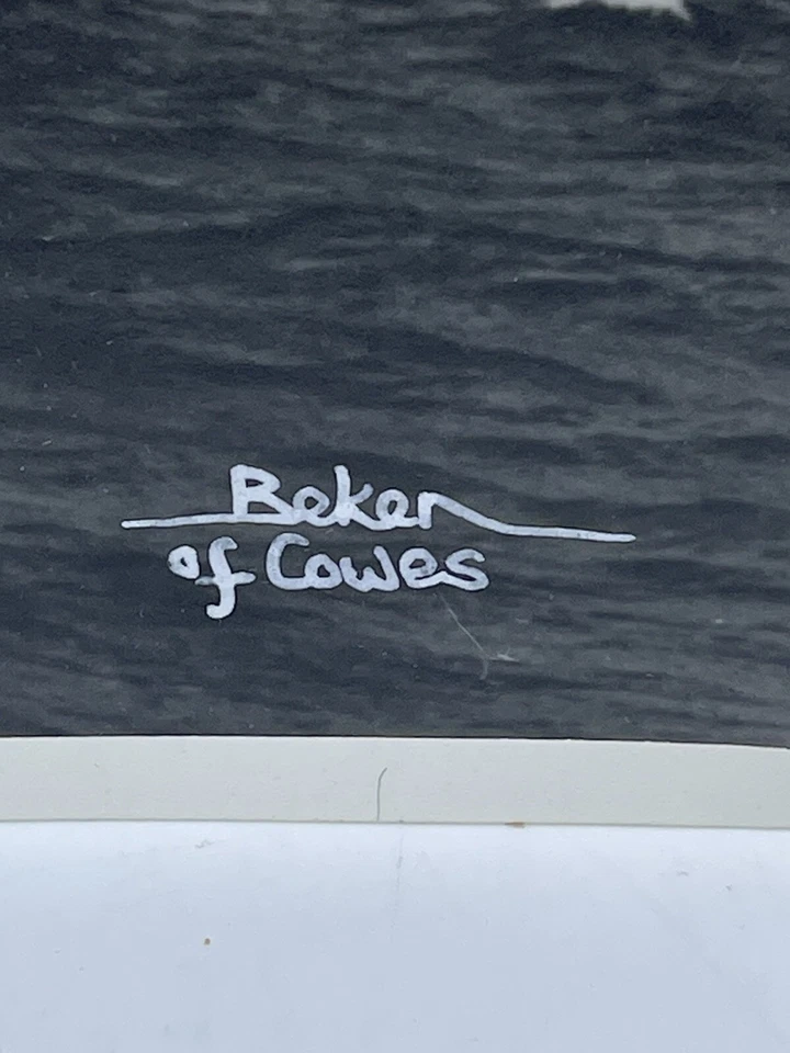 "Beken of Cowes Endeavor I impresión original firmada sin marco de colección RARA 9x12""" Foto 2 de 4