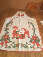 Vintage BUHLER Christmas Bib Apron - NWOT