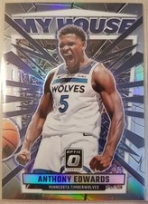 23-24 Optic- My House Anthony Edwards Silver Prizm!  Card #9.  Stunning!