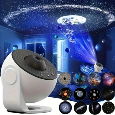 LED Galaxy Projector Starry Night Light Moon Star Sky Nebula Projection Lamp