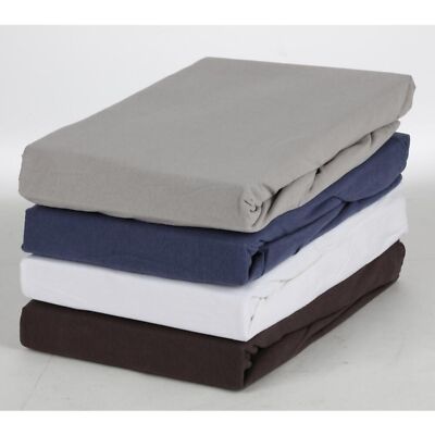 BURI Boxspring Spannbettlaken 150x200x35cm 180gsm Jersey Baumwolle Tuch Überzug 