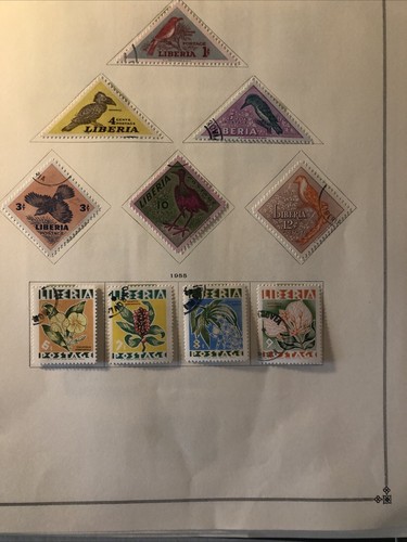 Collection Of Foreign On Pages Mint Used Africa LiberiTopicals S/s sheets Africa - Picture 4 of 12