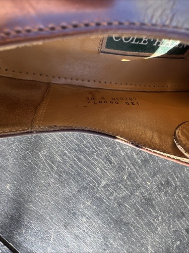 Zapato de vestir Cole Haan para hombre Oxford talla 13 D cuero marrón puntera - Imagen 12 de 22