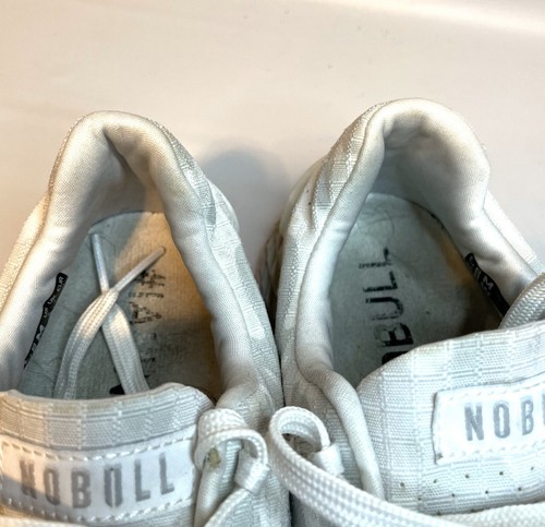 Zapatos deportivos para correr Nobull Ripstop Runner para mujer talla 9,5 blancos gris camuflados - Imagen 8 de 9