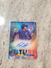 2021 Bowman’s Best Future Vibrance Christian Hernandez Auto 5/50 Chicago CUBS RC