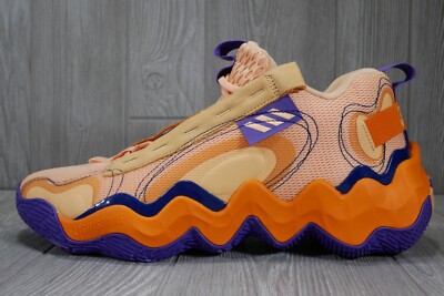Adidas Exhibit B X 3SSB Men s Size 13 14 Orange Purple Basketball Shoes GY7467