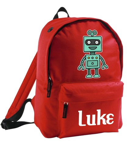 Zaino Robot Bambini Borsa Scuola Personalizzata Zaino Aggiungi Nome Scienza Elettronica - Foto 6 di 12