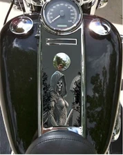 Sexy Grim Reaper Dash Insert. Fits Harley 2008-2023+ Road King Dash. USA MADE
