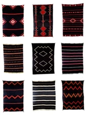 1989 AMERICAN INDIAN MOKI SERAPE 2PG PRINT AD, ZUNI, JOSHUA BAER & CO., PRINT AD