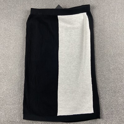 Phase Eight Black Grey Colourblock Knit Flo Co Ord Skirt