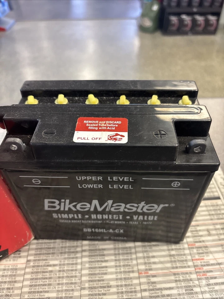Batería Harley Davidson Bikemaster YB16HL-A-CX 1991-1996 Softtail Dyna Foto 2 de 3