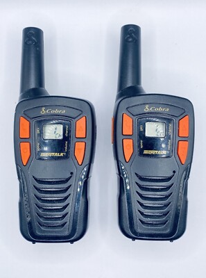 A025 Cobra Micro Talk Two-way Radio CXT195 Orange Walkie 12 miles Talkie