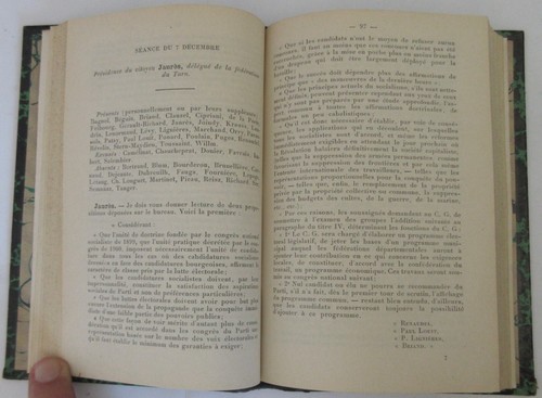 DISCUSSION SUR L'UNIFICATION DU PARTI SOCIALISTE FRANCAIS 1901 JAURES BLUM RARE - Imagen 4 de 10
