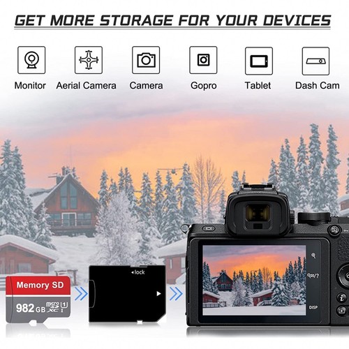 Carte SD Micro Capacité 1000 Go / 1 To Compatible Smartphone Tablette Photo - Photo 20/24