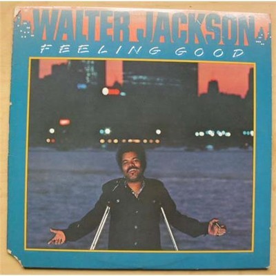 WALTER JACKSON FEELING GOOD LP 1976 ECKENSCHNITT UND KNITTER ZUM EINBAND USA